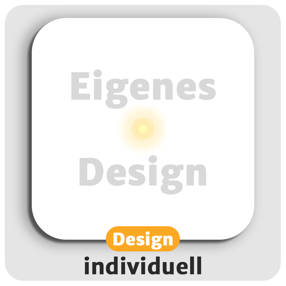 Leuchtende LED-Untersetzer | Eigenes Design | quadratisch