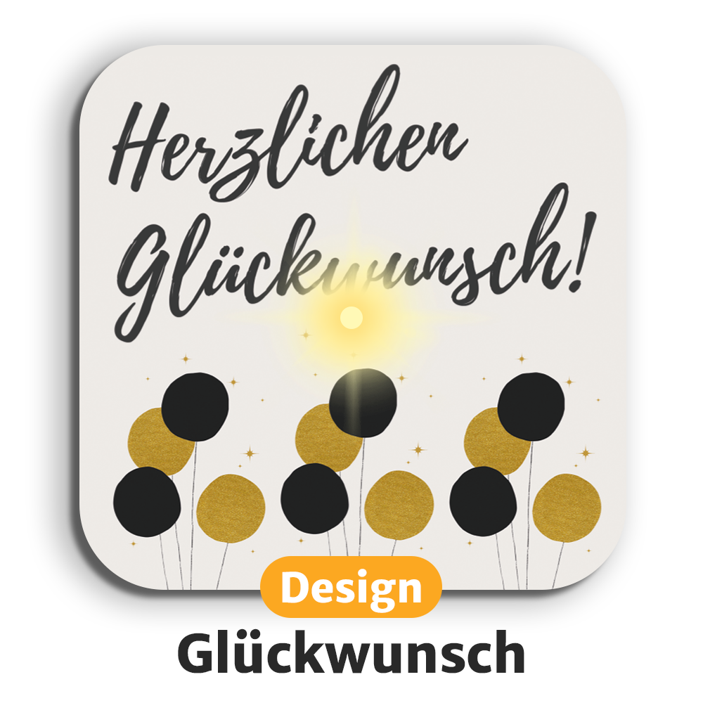 Glowing LED Coasters with Free Replacement Batteries